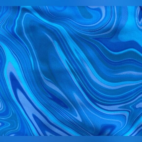 NWT EleVen Venus Williams Blue Marble Wrapped Sports Bra Athletic Tennis- Size L - Picture 5 of 9